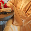 Party 2 (6) Luminous Light Gold Champagne Satin Abaya Edit-1
