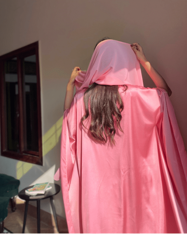 Regal Maroon Satin Abaya Party Wear Edit-2