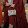 Regal Maroon Satin Abaya Party Wear Edit-2