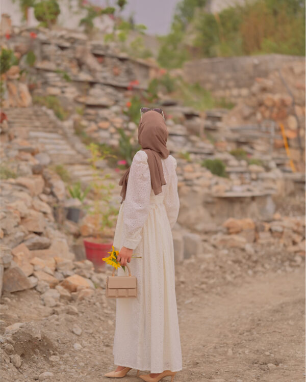 Pure Elegant Brodrie Embroidered Dress 2P