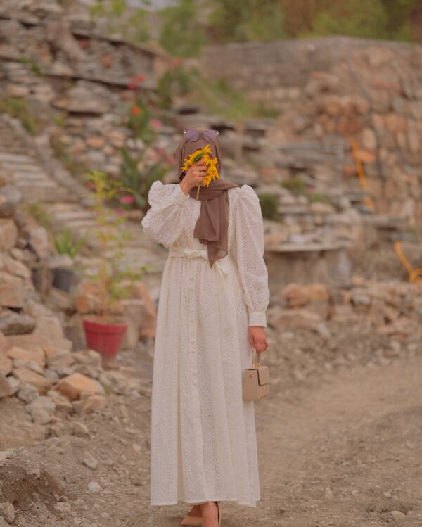 Pure Elegant Brodrie Embroidered Dress 2P