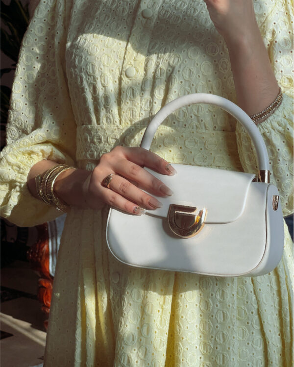 Dazzling Lemon Blossom Broderie Midi Dress 1P