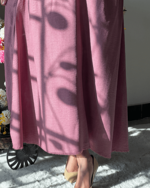 Chic Rose Linen-Blend Co-ord Set 2P