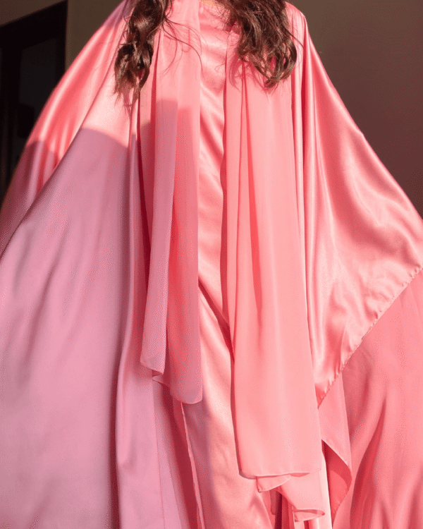 Regal Maroon Satin Abaya Party Wear Edit-2