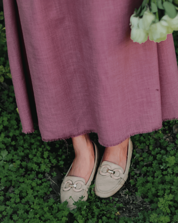 Chic Rose Linen-Blend Co-ord Set 2P