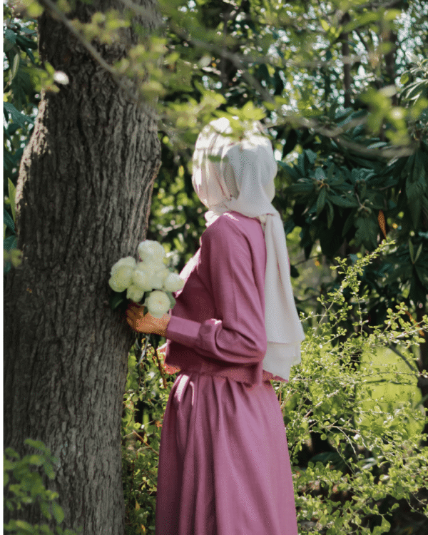 Chic Rose Linen-Blend Co-ord Set 2P