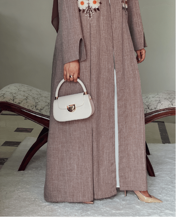 Regal Embroidered Luxe Crepe Abaya 2025