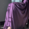 Dazzling Mauve Hareer Party Abaya-Edit 3