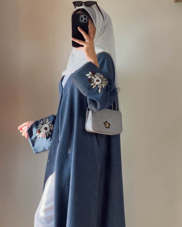 winnteerr-01 The Denim Indigo Bloom Abaya