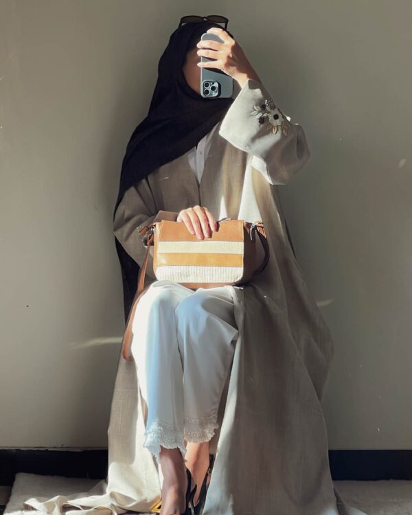 The Desert Bloom Embroidered Abaya