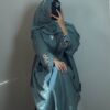 winter abaya-07 The Serene Sage Green Bloom Abaya