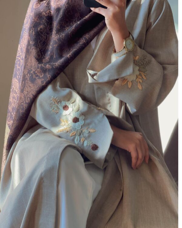 The Desert Bloom Embroidered Abaya